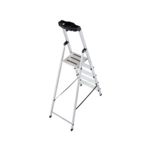 Drabina aluminiowa jednostronna Krause SAFETY 1x5 z półką