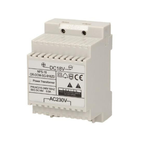 Zasilacz na szynę DIN 18V DC 0,5A ORNO OR-DOM-SG-918ZD do SG-918, SL-924