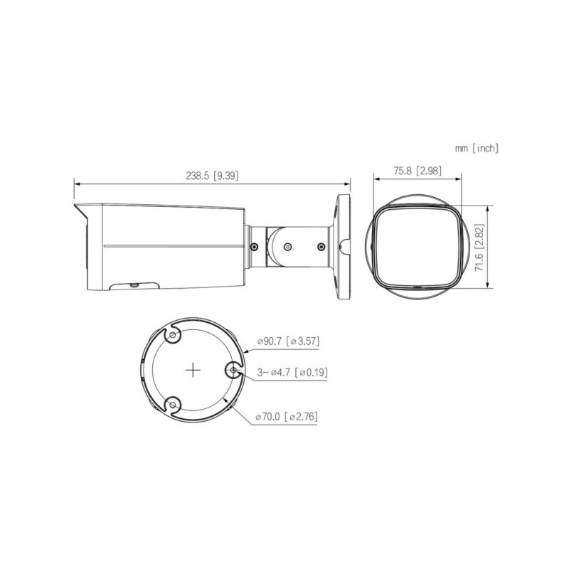 KAMERA IP DAHUA IPC-HFW2449T-AS-IL-0360B-BLACK