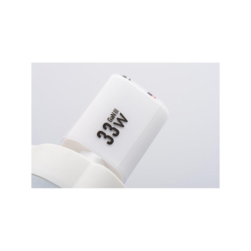 f8cc69a60e1b5442bca1d64e78987c45_original ŁADOWARKA SIECIOWA Forcell F-Energy GaN III VT-41 33 W 1x USB-C 1x USB-A PD 3.0 QC 4.0 BIAŁA