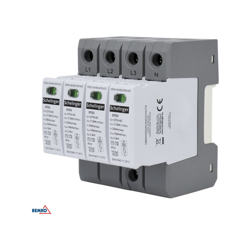 Ogranicznik przepięć 4P 20kA(8/20) KLASA T2 (C) SCHELINGER