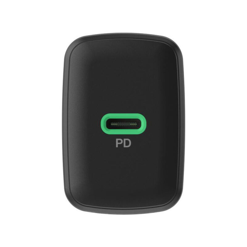 ŁADOWARKA SIECIOWA Greencell PowerSource Solo30 30W 1xUSB-C PD 3.0 QC 4.0+ czarna