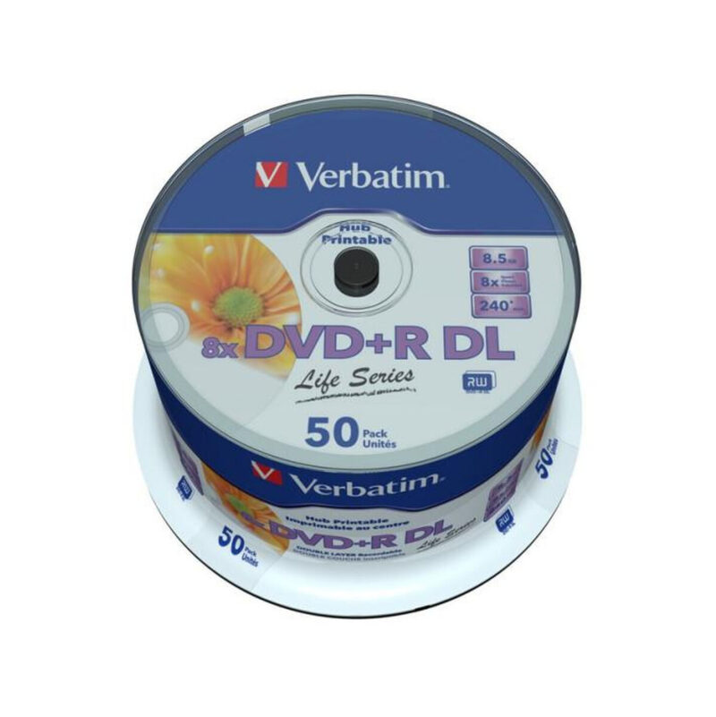Płyty DVD+R DL Verbatim Inkjet Printable (50szt)