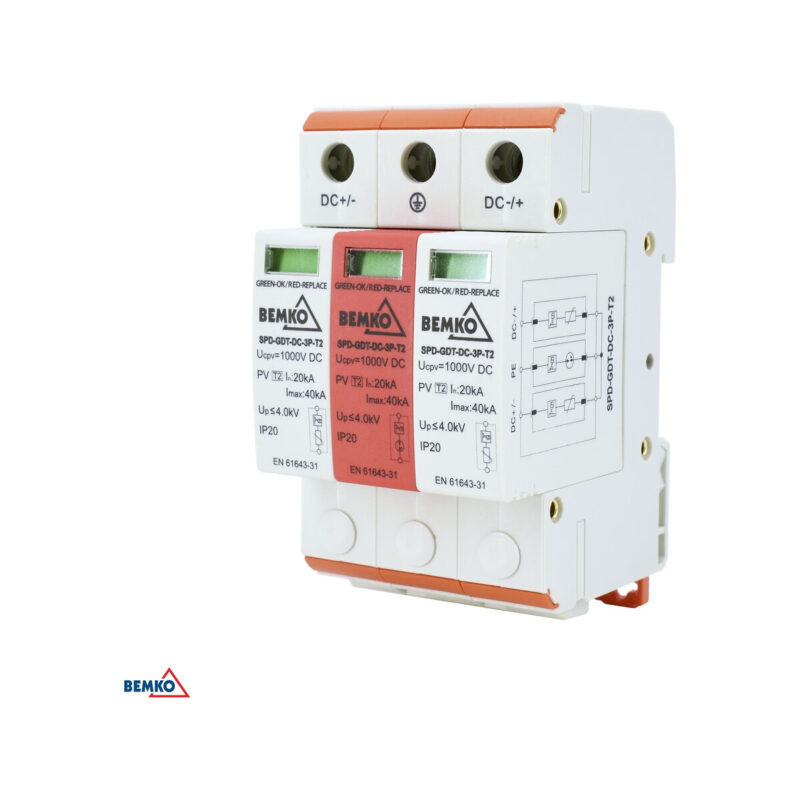 Ogranicznik przepięć 3P DC 1200V KLASY T2 SCHELINGER