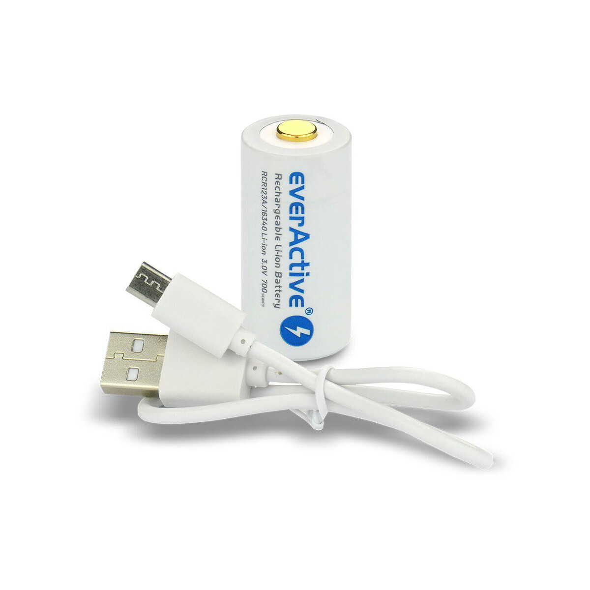 Akumulatorek 16340 / R-CR123 3V everActive 700mAh (1 szt.) z zabezpieczeniem