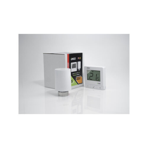 ENGO Controls Inteligentny zestaw ogrzewania Bieły (E25-BATW-4 + ETRV-M30)
