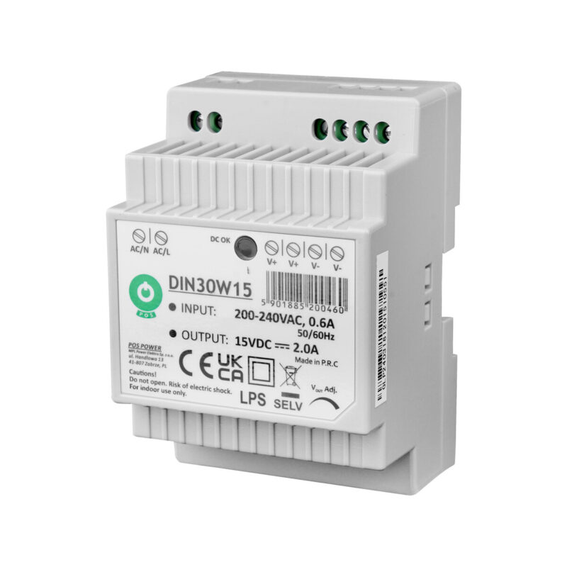 Zasilacz POS DIN30W15
