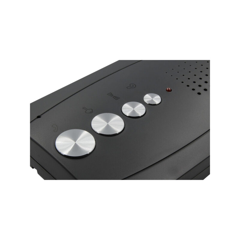 DOMOFON ''EURA'' ADP-51A3 ''DIFESA'' - 1-rodzinny, 2 unifony, interkom, grafit