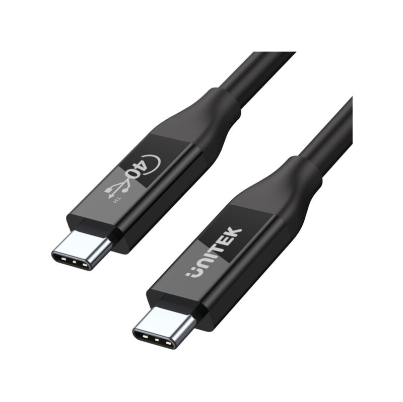 Unitek przewód USB-C 4.0 PD 100W 40 Gbps 8K 0,8 m