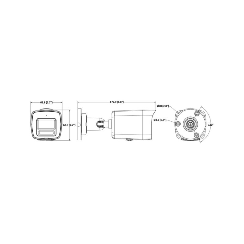 Kamera IP Hikvision DS-2CD1047G3-LIUF/SL(2.8mm)