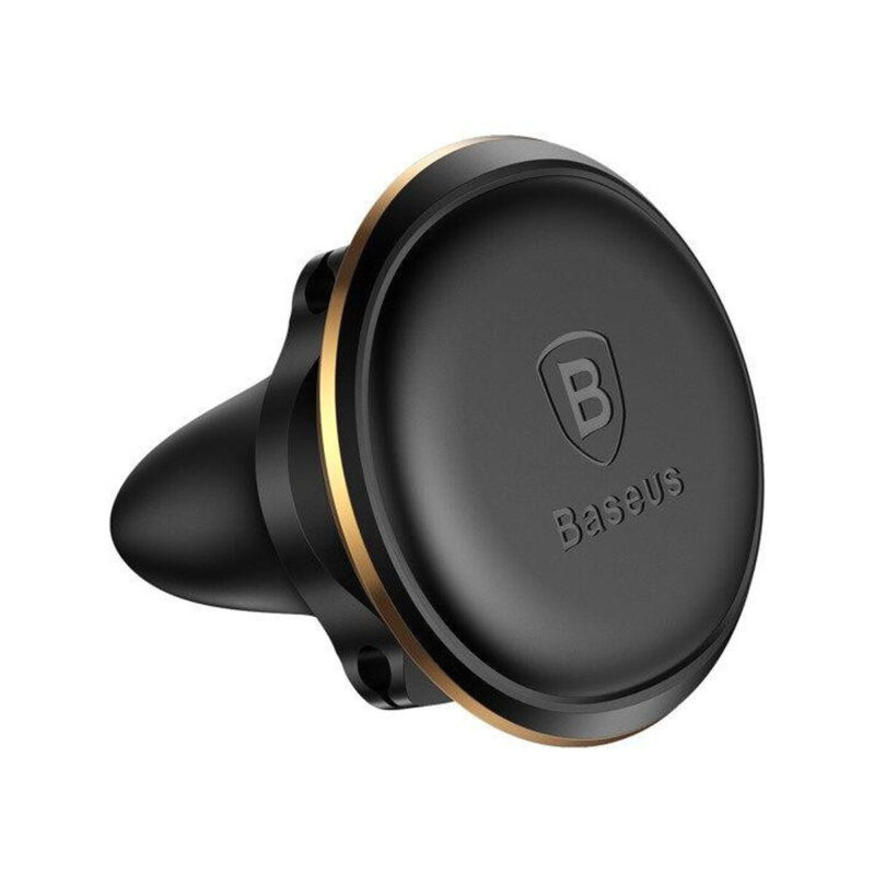 Uchwyt samochodowy Baseus Magnetic Air Vent Holder magnetyczny na kratkę nawiewu - czarno-złoty