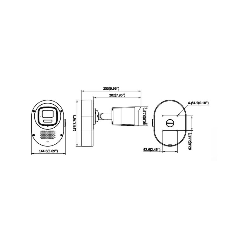 Kamera IP Hikvision DS-2CD1T67G3-LIUF/LSL(2.8mm)(O-STD)