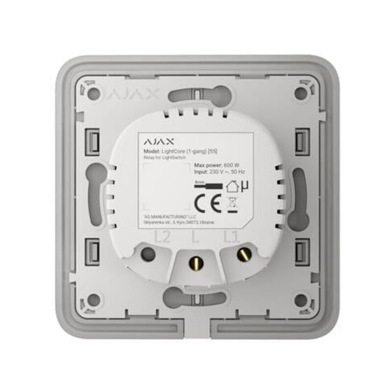 AJAX Włącznik światła LightCore (2-gang) vertical