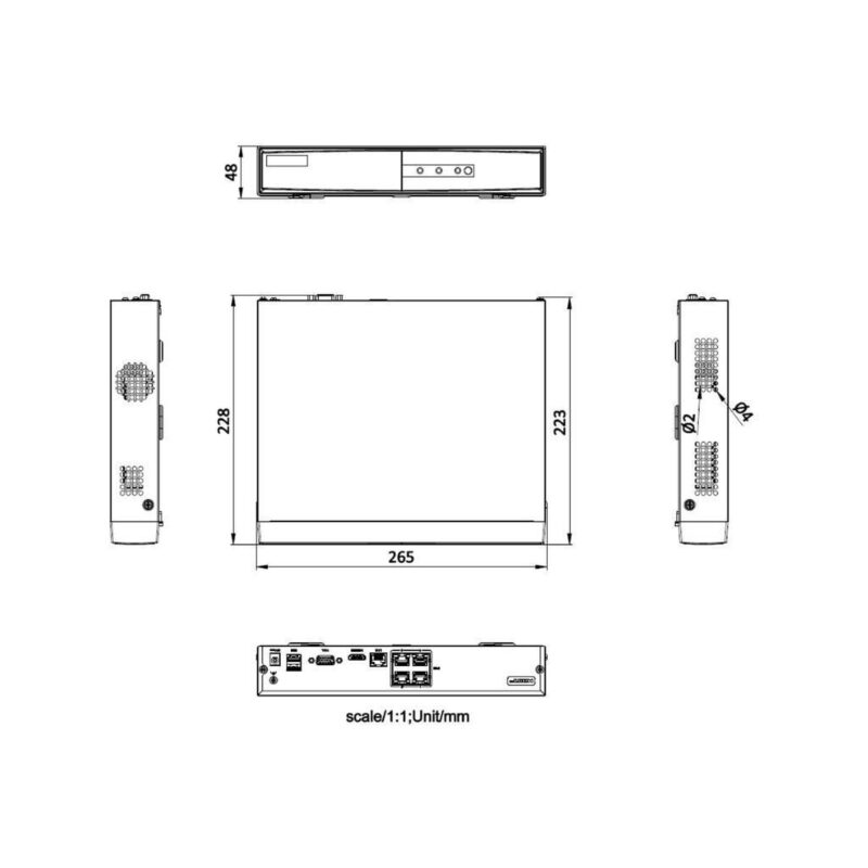Rejestrator IP HIKVISION DS-7104NI-Q1/4P/M(D) PL