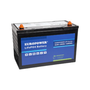 Akumulator LiFePO4 EUROPOWER serii LFP 12,8V 100Ah Bluetooth (Żywotność ~4000 cykli)