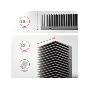Radiator do dysków Axagon CLR-M2XT aluminiowy pasywny M.2 SSD