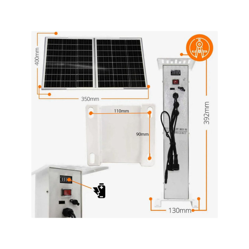 Kamera IP ORLLO Z10 WiFi POE z panelem fotowoltaicznym SM6030 PRO