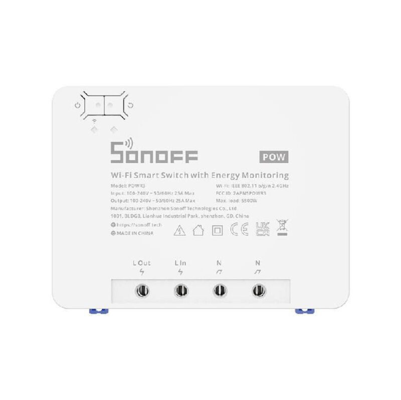 SONOFF sterownik 1-kanałowy 25A WiFi POWR3