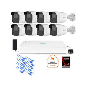 Zestaw monitoringu Hilook 8x kamera IPC-B440H(4mm)(C) z dyskiem 2TB