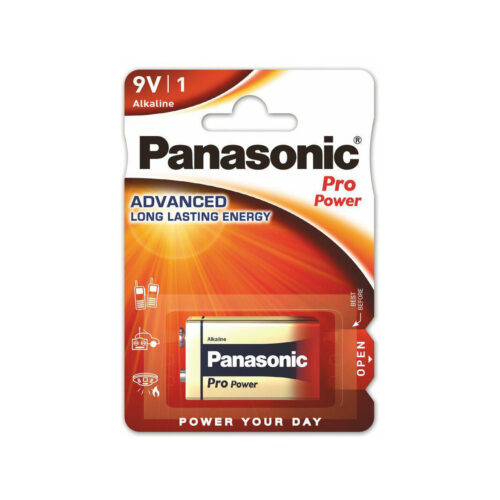 Bateria 6LR61 PANASONIC 9V Alcaline PRO (blister 1 szt.)