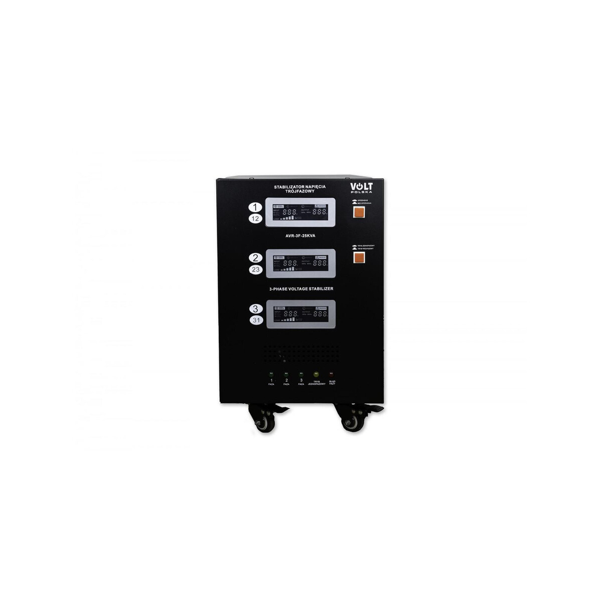 Stabilizator napięcia trójfazowy Volt Polska AVR PRO 25000VA 3% SERVO 3-F