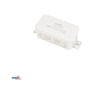 PUSZKA INSTALACYJNA NATYNKOWA 85x45x37MM IP55 8P JASNOSZARA E04-PI08-IP55