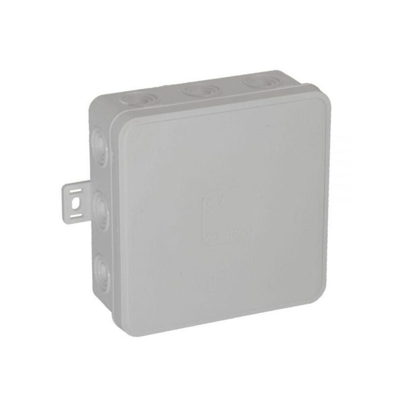 Puszka natynkowa pusta 12 wlotów VIPLAST V7 klik BIAŁA IP54 100x100x41mm 037-01