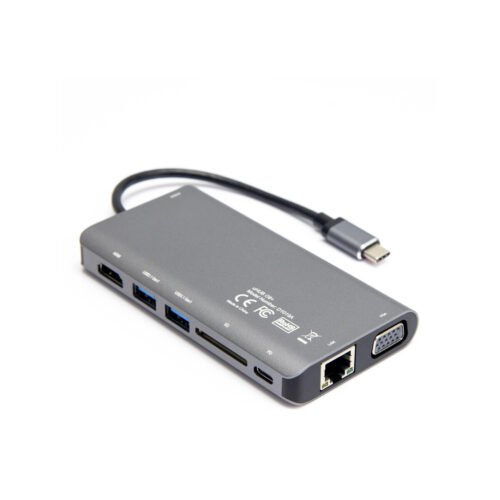 Hub USB-C Unitek D1019B 3.1 8w1 z Power Delivery 100W