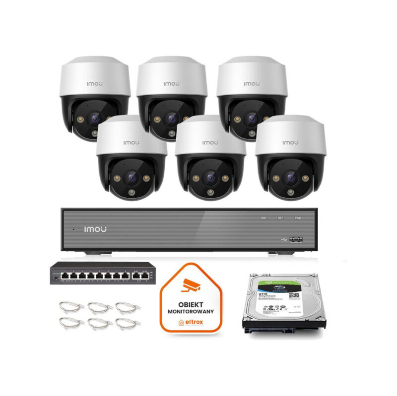 Zestaw monitoringu Imou 6x kamera Cruiser 4MP POE