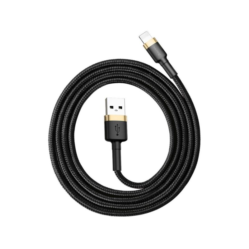 kabel_usba__lightning__iphone_baseus_cafule_calklfbv1_100cm_apple_24a_czarnozoty_w_oplocie_3b6a71544be2c KABEL USB-A / Lightning iPhone Baseus Cafule CALKLF-BV1 100cm Apple 2.4A CZARNO-ZŁOTY W OPLOCIE