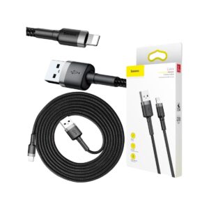 kabel_usba__lightning__iphone_baseus_cafule_calklfcg1_200cm_apple_15a_czarnoszary_w_oplocie_645f378d1dc58 KABEL USB-A / Lightning iPhone Baseus Cafule CALKLF-CG1 200cm Apple 1.5A CZARNO-SZARY W OPLOCIE