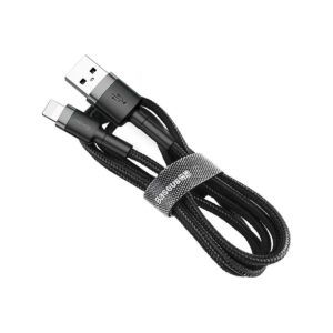 kabel_usba__lightning__iphone_baseus_cafule_calklfcg1_200cm_apple_15a_czarnoszary_w_oplocie_7b6d817b6065b KABEL USB-A / Lightning iPhone Baseus Cafule CALKLF-CG1 200cm Apple 1.5A CZARNO-SZARY W OPLOCIE