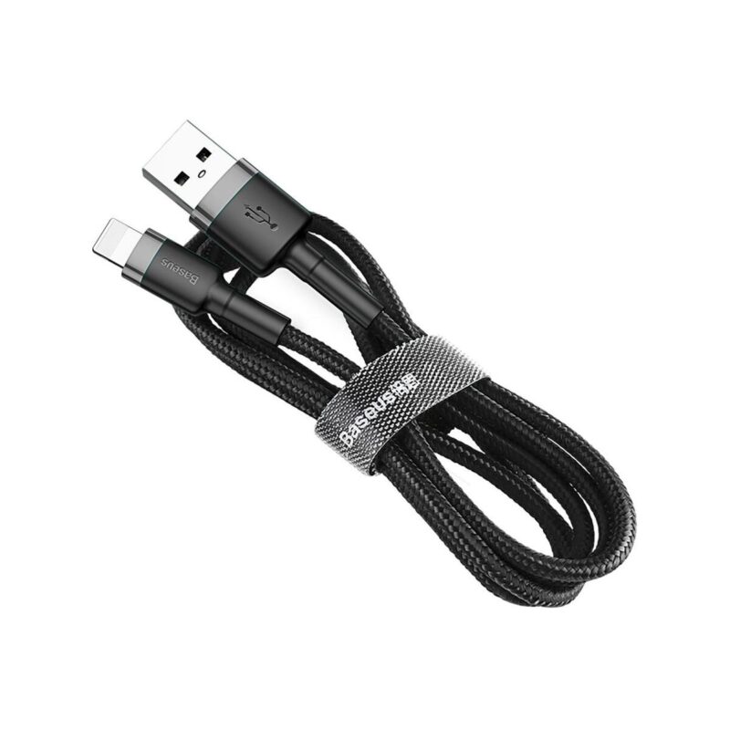 kabel_usba__lightning__iphone_baseus_cafule_calklfcg1_200cm_apple_15a_czarnoszary_w_oplocie_7b6d817b6065b KABEL USB-A / Lightning iPhone Baseus Cafule CALKLF-CG1 200cm Apple 1.5A CZARNO-SZARY W OPLOCIE