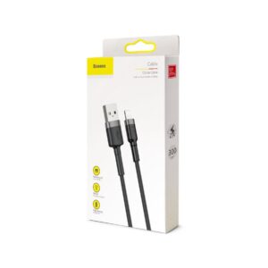 kabel_usba__lightning__iphone_baseus_cafule_calklfrg1_300cm_apple_2a_czarnoszary_w_oplocie_b81da0d8f38a4 KABEL USB-A / Lightning iPhone Baseus Cafule CALKLF-RG1 300cm Apple 2A CZARNO-SZARY W OPLOCIE