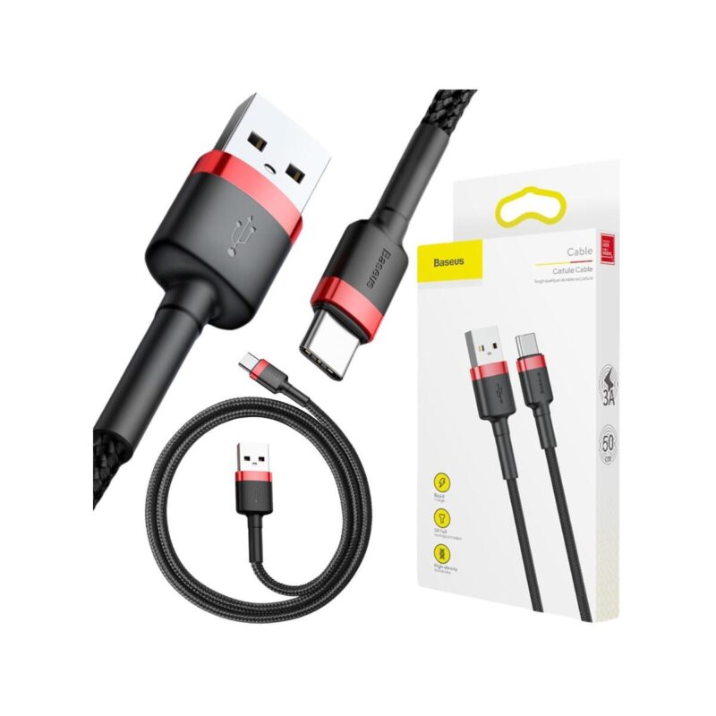 kabel_usba__usbc_baseus_cafule_catklfa91_50cm_3a_qc_30_czarnoczerwony_w_oplocie_ce628cb509bdb KABEL USB-A / USB-C Baseus Cafule CATKLF-A91 50cm 3A QC 3.0 CZARNO-CZERWONY W OPLOCIE