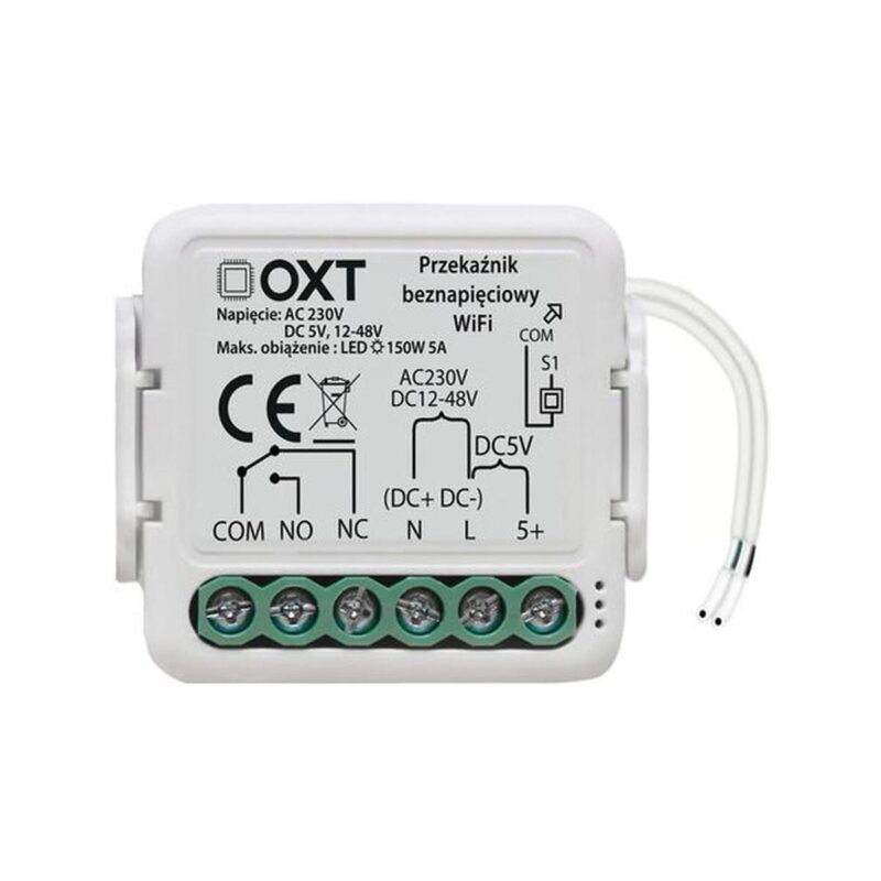 modu_oxt_mini_przekanik_beznapiciowy_ac_230v_dc_5v_1248v_wifi_tuya_5478ee9de3369 Moduł OXT mini przekaźnik beznapięciowy AC 230V DC 5V 12-48V WiFi TUYA