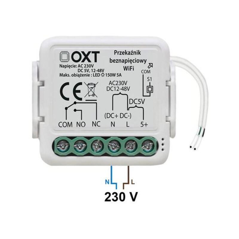 modu_oxt_mini_przekanik_beznapiciowy_ac_230v_dc_5v_1248v_wifi_tuya_5b16a3d1e047a Moduł OXT mini przekaźnik beznapięciowy AC 230V DC 5V 12-48V WiFi TUYA