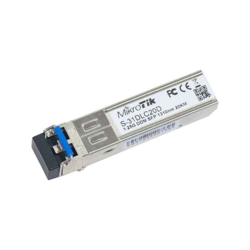 modul_sfp_mikrotik_s-31dlc20d_125g_sm_20km_1310nm_1 MODUŁ SFP MIKROTIK S-31DLC20D 1.25G SM 20km 1310nm