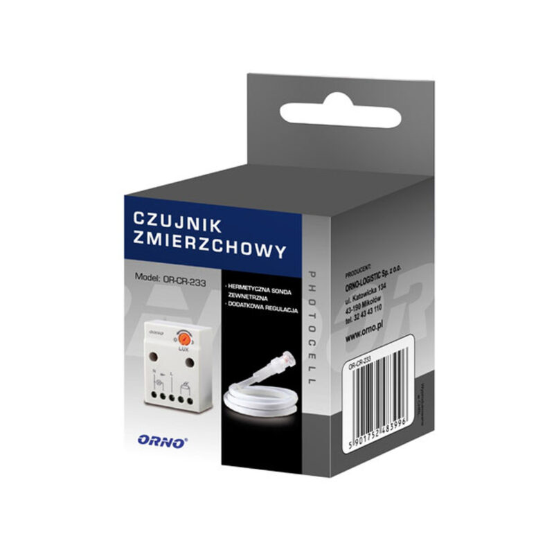 or-cr-233_2 CZUJNIK ZMIERZCHOWY OR-CR-233 ORNO Z SONDĄ