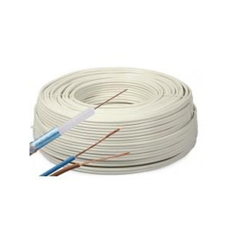 przewd_k60_2x05_ywdxek_7505937_1573048141 Przewód kabel koncentryczny z zasilaniem do CCTV BIAŁY K60+2x0,5mm2 ELEKTROKABEL 1m