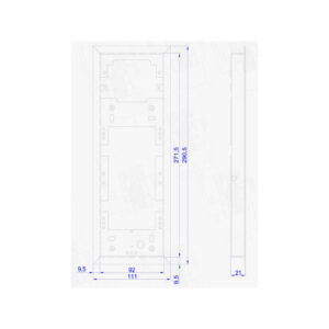 ramka_9333_1 ACO CDN-R-M Ramka podtynkowa średnia CDN