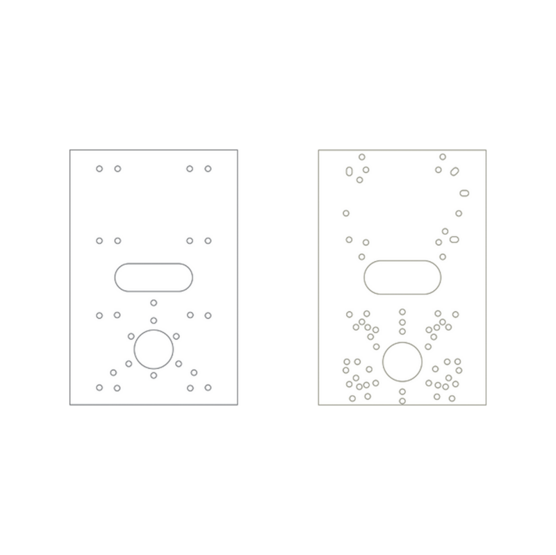 rysunek-uchwyt Uchwyt słupowy do kamer oraz zabezpieczeń EWIMAR U-BOX V2