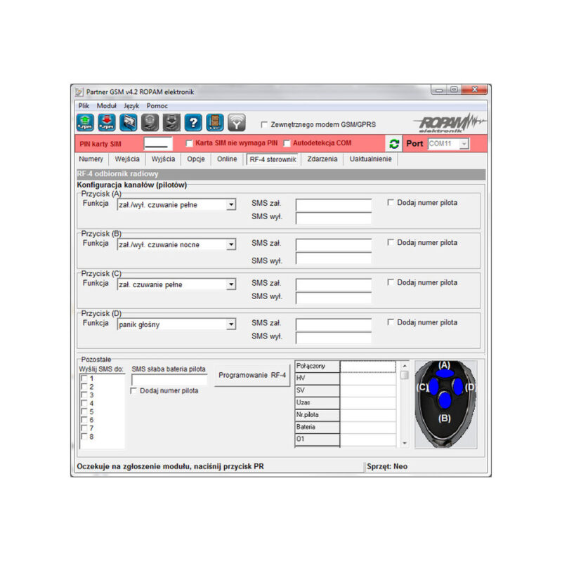 sterownik_radiowy_RF-4C-2K_5 ROPAM STEROWNIK RADIOWY - ZESTAW RF-4C-2K (2 PILOTY)