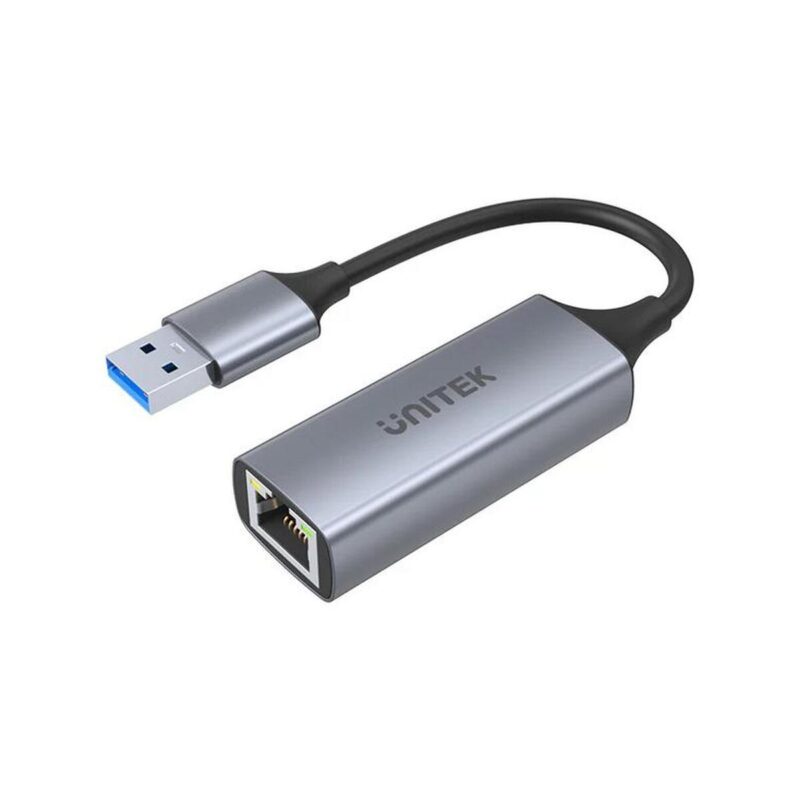 unitek_adapter_usba_31_gen_1__rj45_1000_mbps_05016d9361842 Adapter Unitek U1309A przejściówka USB-A 3.1 Gen1 RJ45 1000Mbps