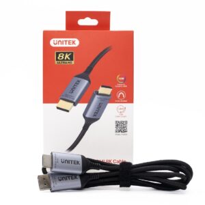 unitek_kabel_displayport_14_do_hdmi_21_8k_18m_c76c7eebd8af8 Kabel DisplayPort Unitek 1.4 do HDMI 2.1, 8K, 1,8m