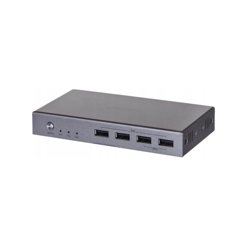 unitek_przecznik_kvm_4k_hdmi_20_2in_1out__usb_8a2b000bf2967 Przełącznik KVM Unitek V307A 4K HDMI 2.0 2w1