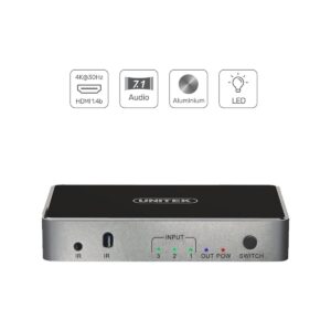 unitek_przecznik_sygnau_hdmi_14b_3_in1_out_4k_8a5aa40ef5a46 Unitek Przełącznik sygnału HDMI 1.4b 3 IN-1 OUT 4K