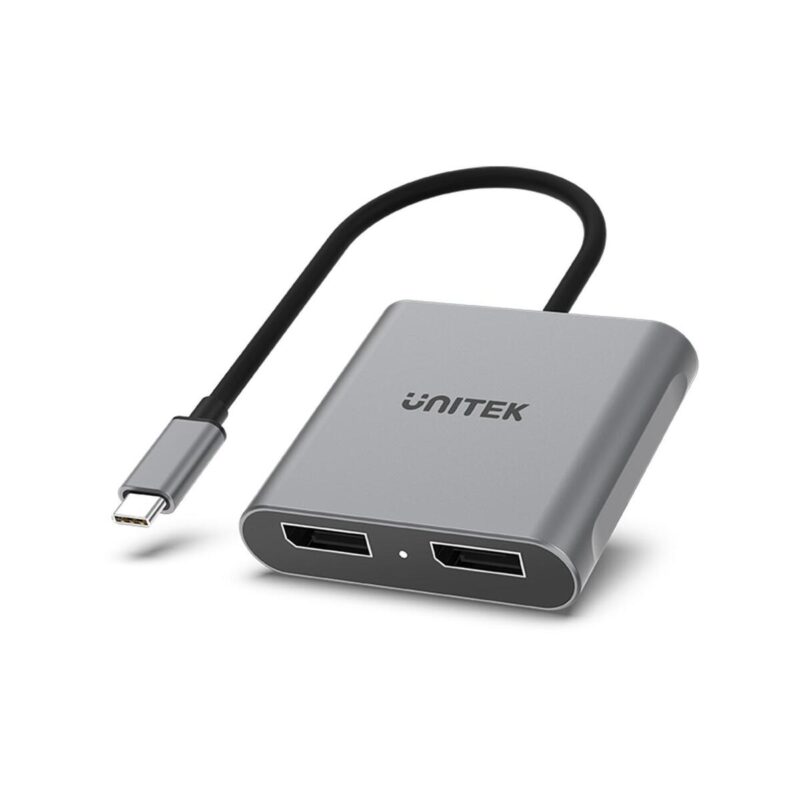 unitek_v1404a_adapter_usbc_na_2x_port_dp_14_8k_60hz_83399c9a1b875 Unitek V1404A Adapter USB-C na 2x port DP 1.4 8K 60Hz