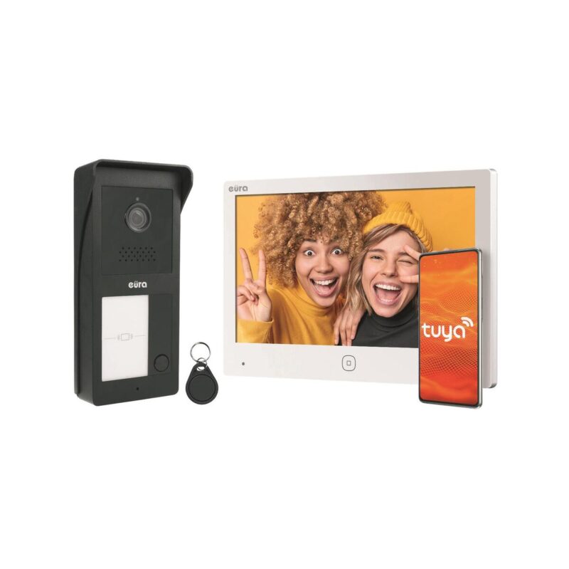 wideodomofon_eura_2yowy_vdp49a32ty_biay_tuya_ef9980e743429 Wideodomofon EURA 2-żyłowy VDP-49A3-2TY biały Tuya