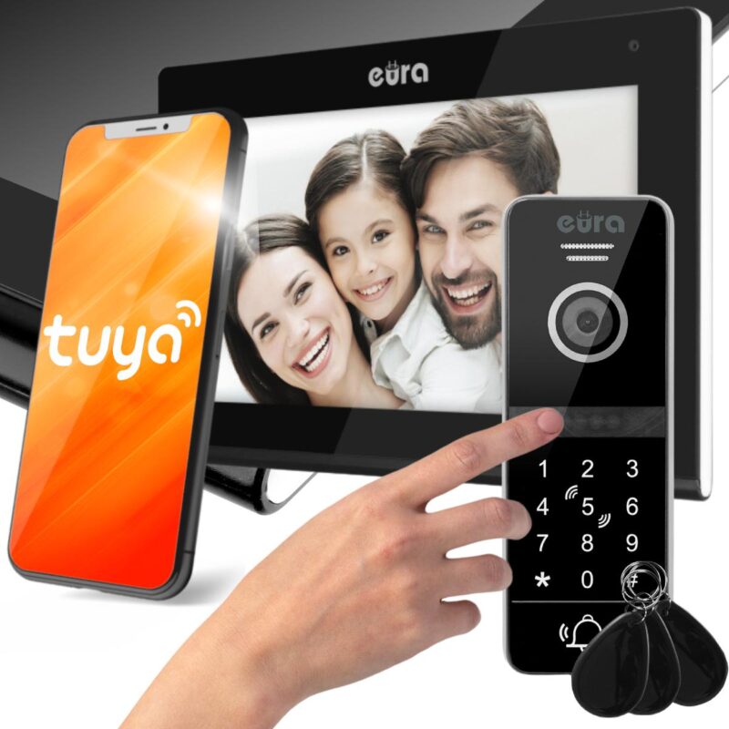 wideodomofon_eura_vdp97c5_czarny_lcd_7_wifi_czytnik_zblieniowy_tuya_439212e86822d WIDEODOMOFON EURA VDP-97C5 czarny, lcd 7", wi-fi, czytnik zbliżeniowy, Tuya